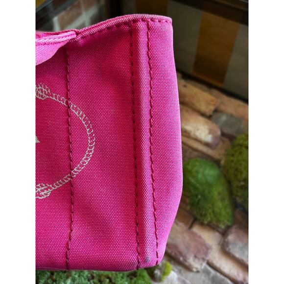 PRADA Pink Mini Canapa Tote - Picture 6 of 10